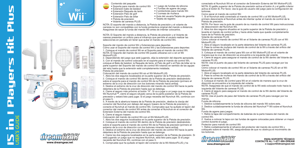 Dgwii-1276-15 in 1 players kit plus white-ug-p2, 15 in 1 play ers kit plus | DreamGEAR DGWII-1276 es User Manual | Page 2 / 3