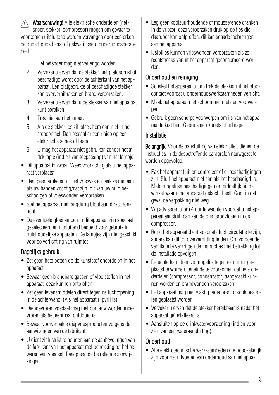 Zanussi ZQF 11430 DA User Manual | Page 3 / 40