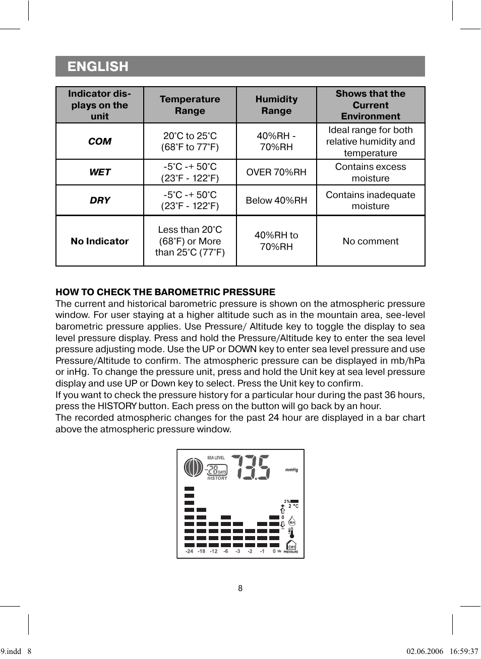 English | Vitek VT-3549 SR User Manual | Page 8 / 68