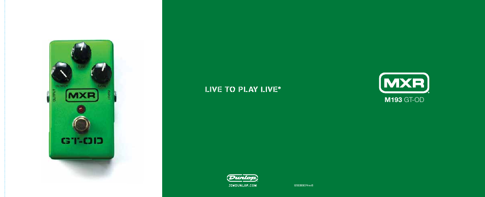 Dunlop Manufacturing M193 User Manual | 2 pages