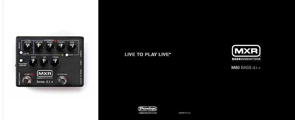 Dunlop Manufacturing M80 User Manual | 2 pages
