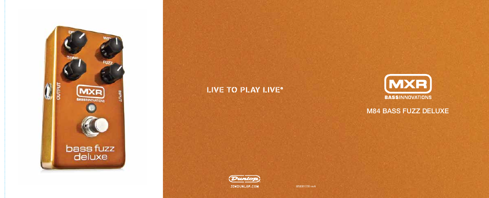 Dunlop Manufacturing M84 User Manual | 2 pages