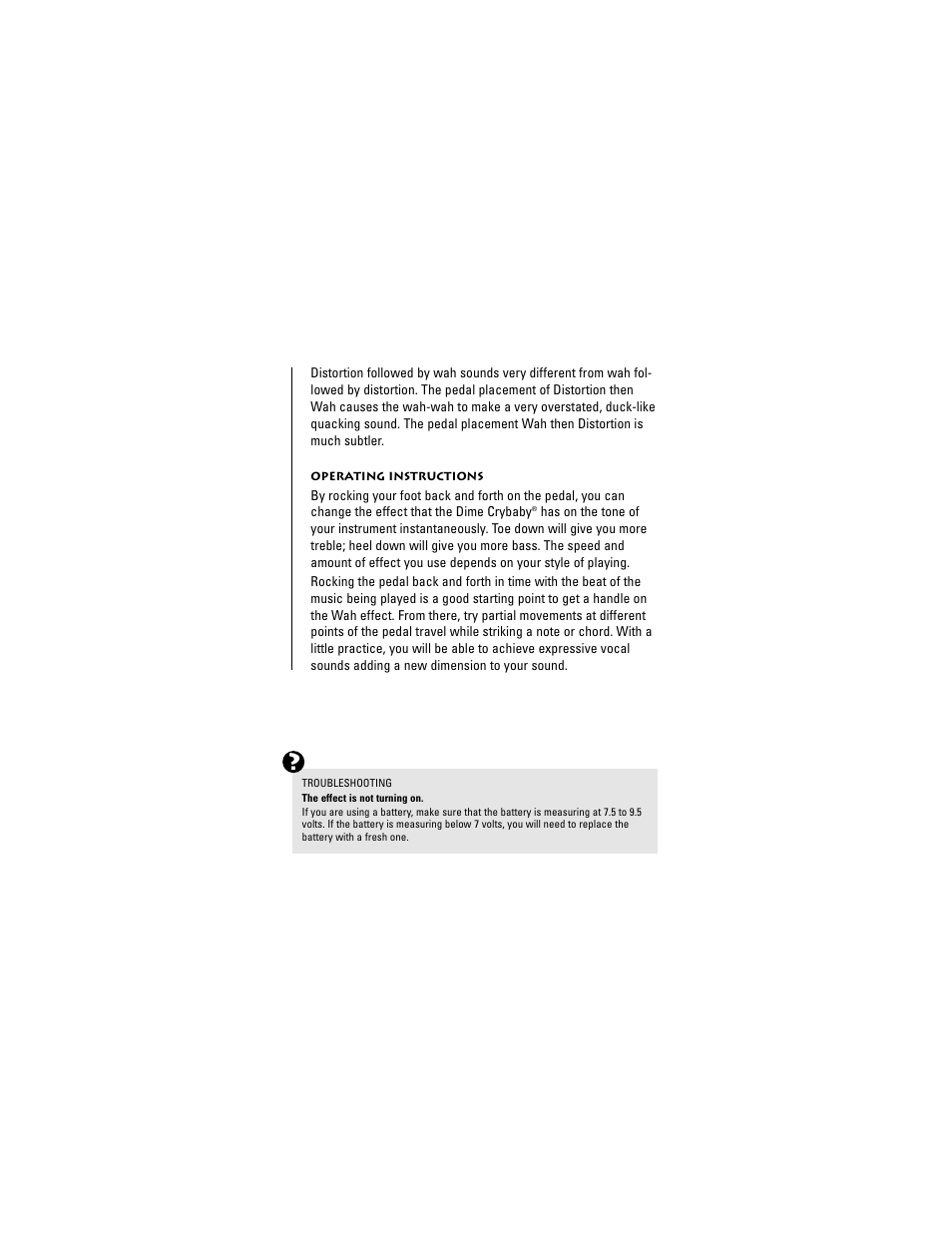 Dunlop Manufacturing DB01 User Manual | Page 4 / 9