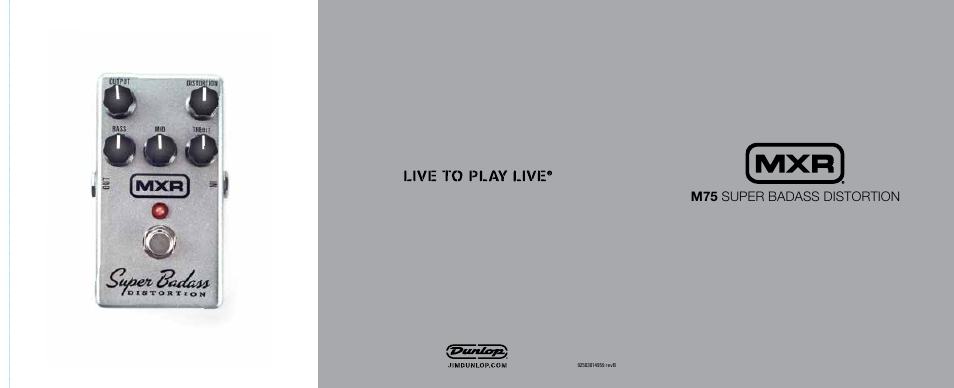 Dunlop Manufacturing M75 User Manual | 2 pages