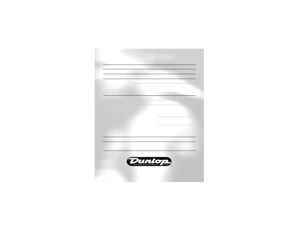 Dunlop Manufacturing M135 User Manual | Page 4 / 4