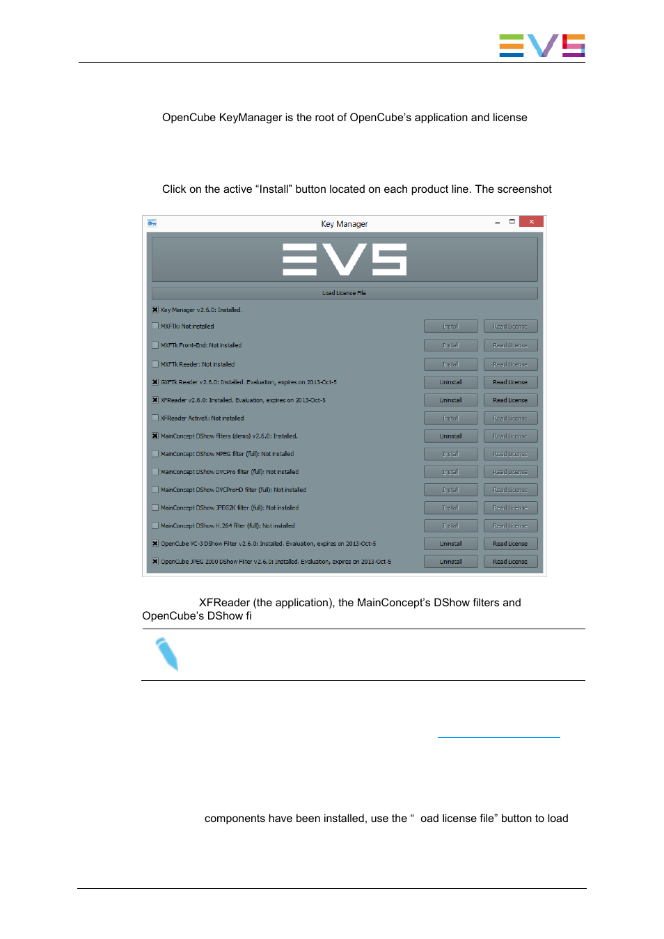 License activation, 5 license activation | EVS XFReader Version 2.6 - October 2013 User Manual User Manual | Page 11 / 44
