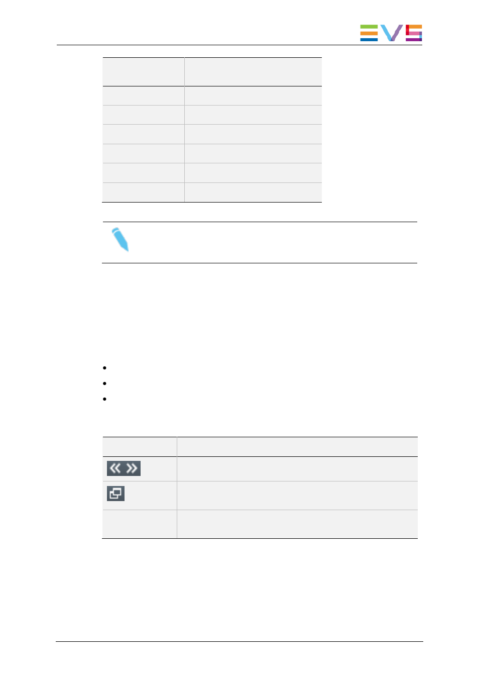 Side panel, Overview, Metadata panel | 7 side panel, 1 overview, 2 metadata panel | EVS XFReader Version 2.6 - October 2013 User Manual User Manual | Page 23 / 44