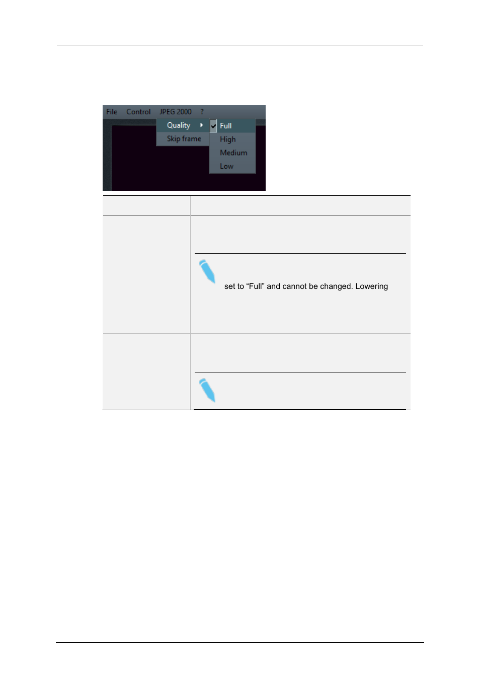 Jpeg 2000 menu, Jpeg 2000), E 4.3 | Jpeg 2000 menu) | EVS XFReader Version 2.6 - October 2013 User Manual User Manual | Page 36 / 44
