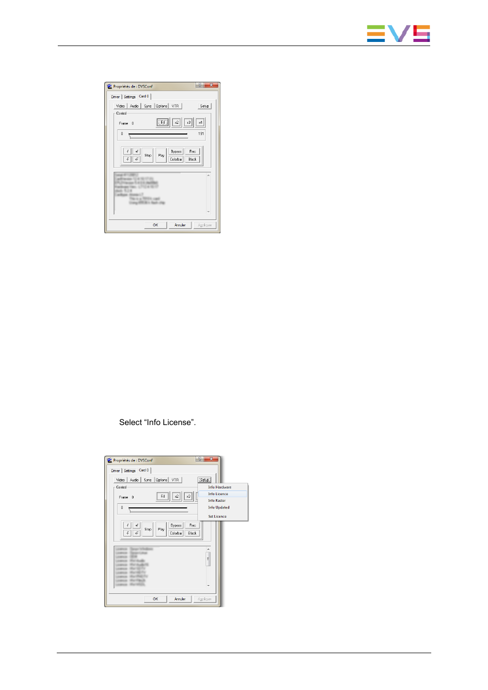 Install the card license, Blackmagic, 2 install the card license | 1 blackmagic, 2 dvs | EVS XFReader Version 2.6 - October 2013 User Manual User Manual | Page 41 / 44