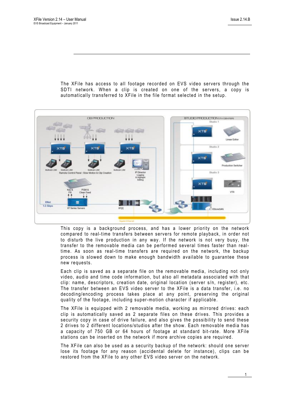 Introduction, Digital archiving on removable media | EVS Xfile Version 2.14 - January 2011 User Manual User Manual | Page 10 / 190