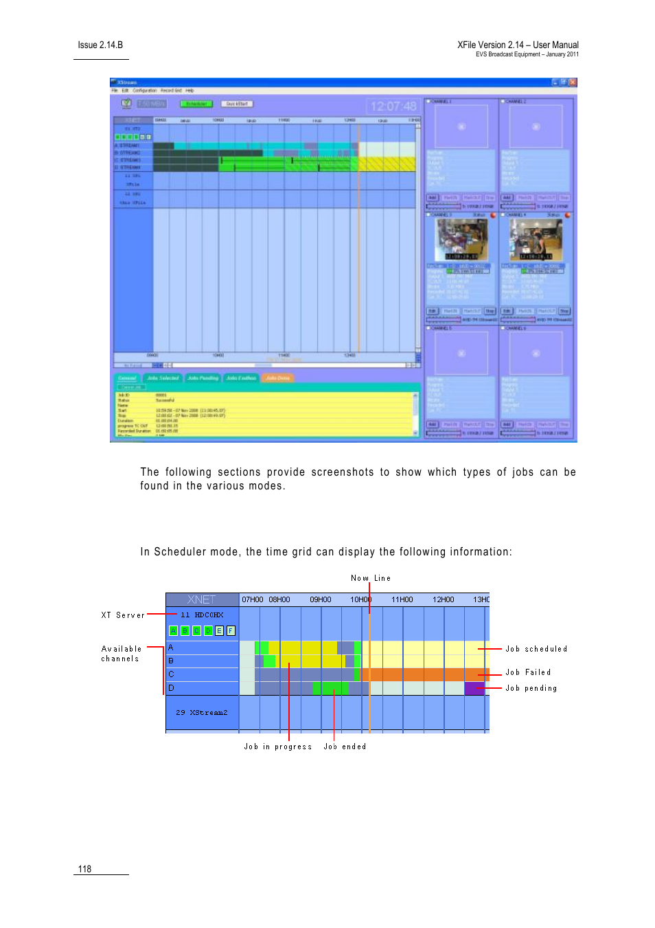 Scheduler mode | EVS Xfile Version 2.14 - January 2011 User Manual User Manual | Page 127 / 190