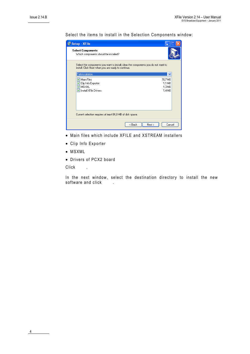 EVS Xfile Version 2.14 - January 2011 User Manual User Manual | Page 13 / 190