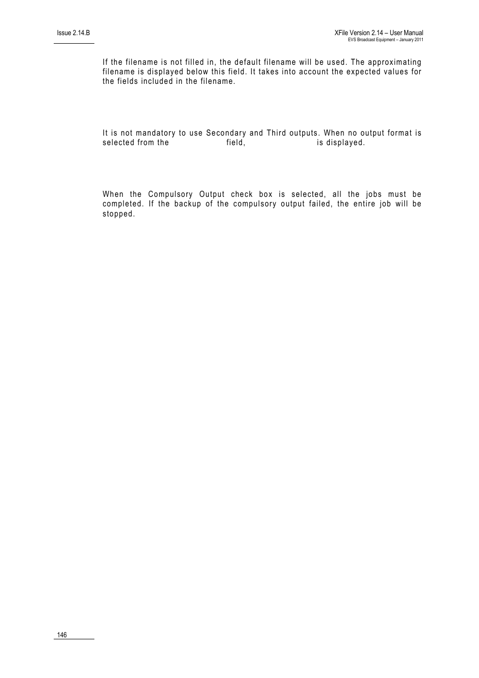 Output mode | EVS Xfile Version 2.14 - January 2011 User Manual User Manual | Page 155 / 190