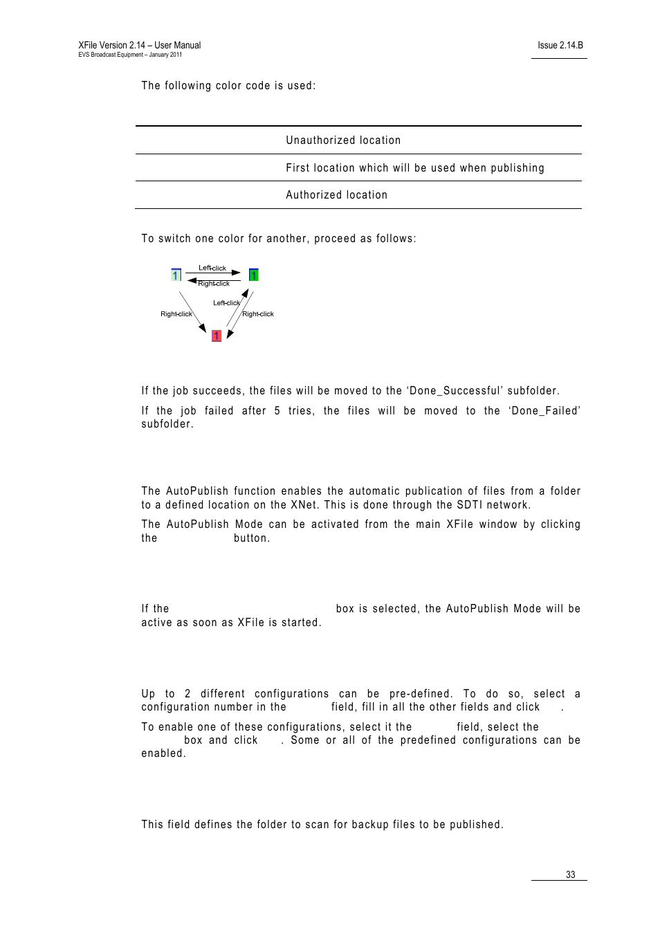 Files move, Autopublish, Enable autopublish at start | Enabling configuration, Scan folder | EVS Xfile Version 2.14 - January 2011 User Manual User Manual | Page 42 / 190