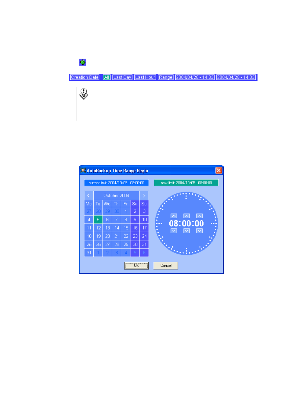 Creation date | EVS Xfile Version 1.01 - December 2006 User Manual User Manual | Page 15 / 42