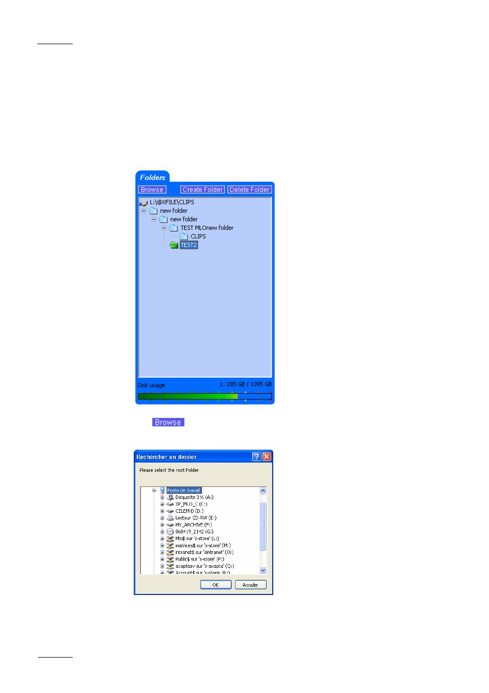 Folders | EVS Xfile Version 1.01 - December 2006 User Manual User Manual | Page 29 / 42