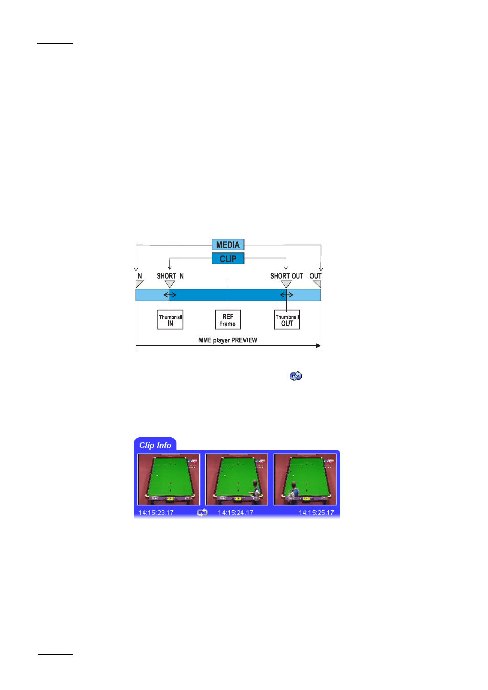 Clip info, The thumbnails | EVS Xfile Version 1.01 - December 2006 User Manual User Manual | Page 31 / 42