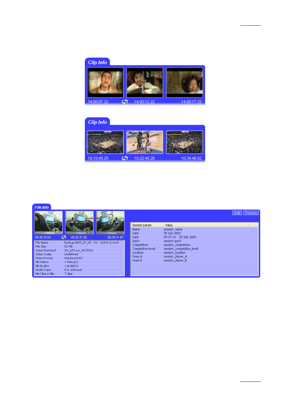 The data | EVS Xfile Version 1.01 - December 2006 User Manual User Manual | Page 32 / 42
