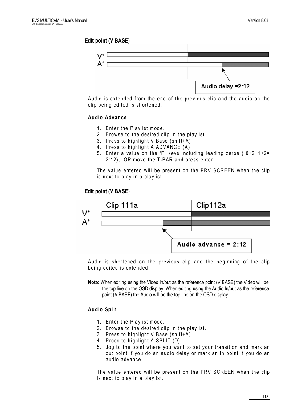 Edit point (v base) | EVS MulticamLSM Version 8.03 - Dec 2006 User's Manual User Manual | Page 115 / 156