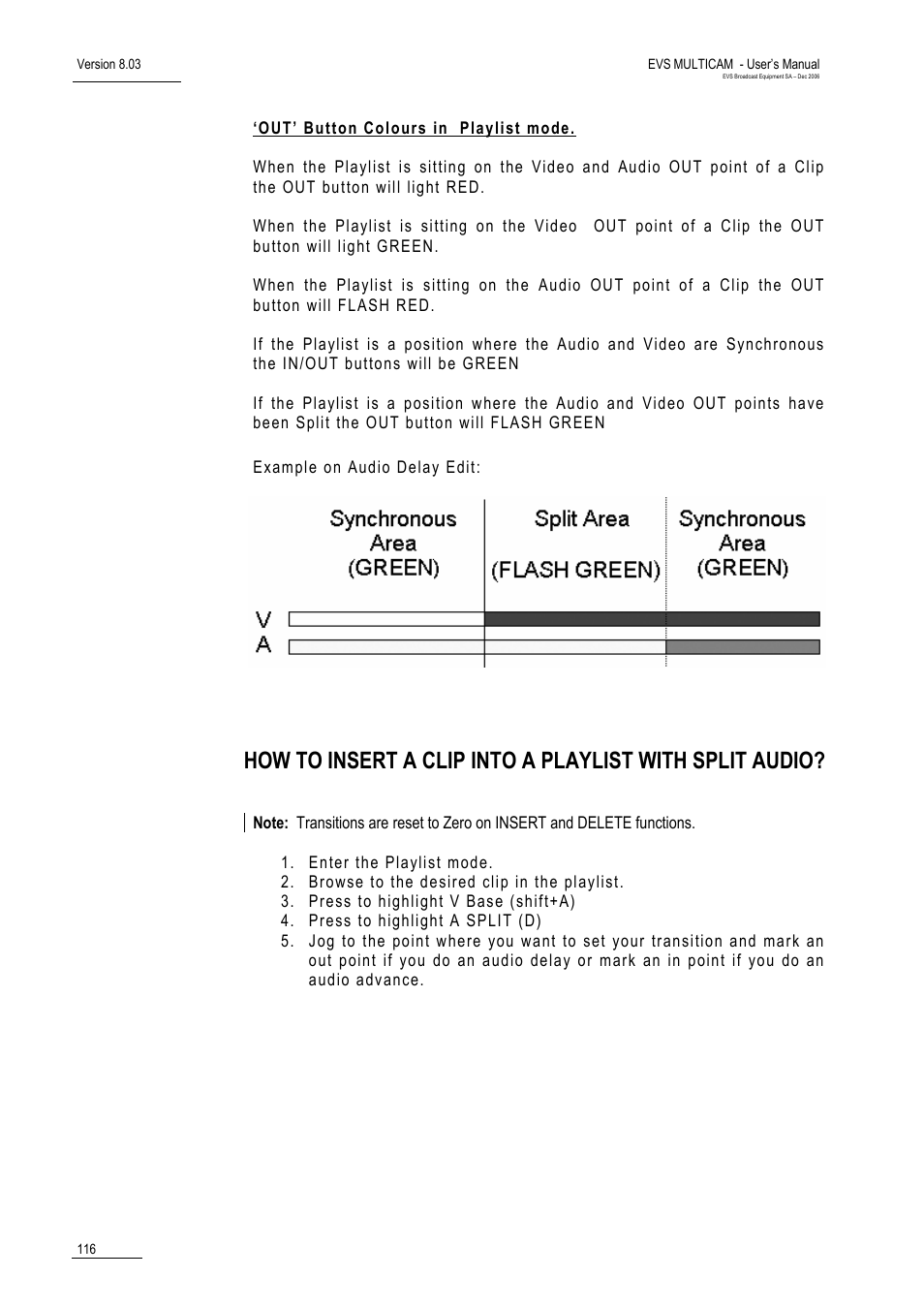 EVS MulticamLSM Version 8.03 - Dec 2006 User's Manual User Manual | Page 118 / 156