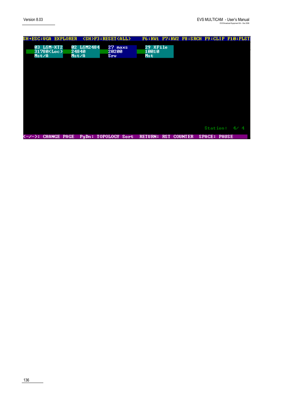 EVS MulticamLSM Version 8.03 - Dec 2006 User's Manual User Manual | Page 138 / 156