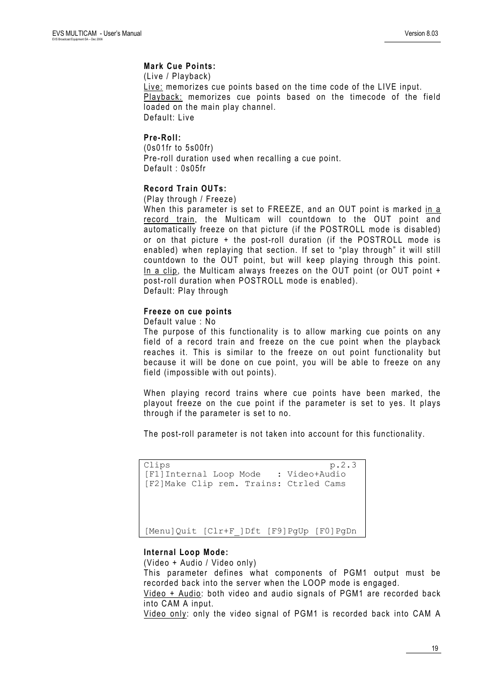EVS MulticamLSM Version 8.03 - Dec 2006 User's Manual User Manual | Page 21 / 156
