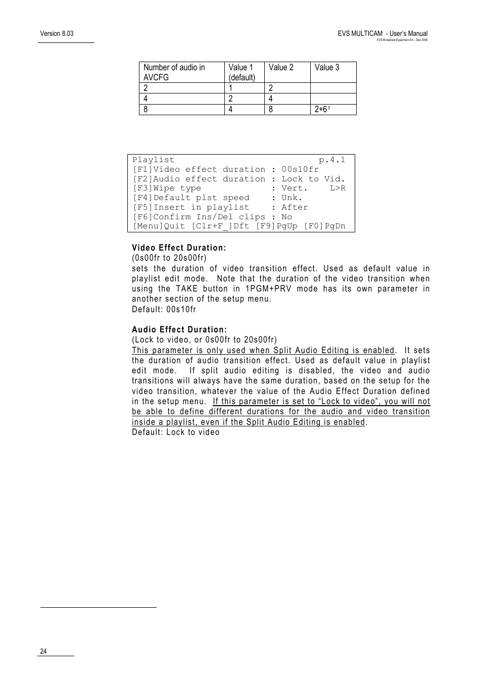 EVS MulticamLSM Version 8.03 - Dec 2006 User's Manual User Manual | Page 26 / 156