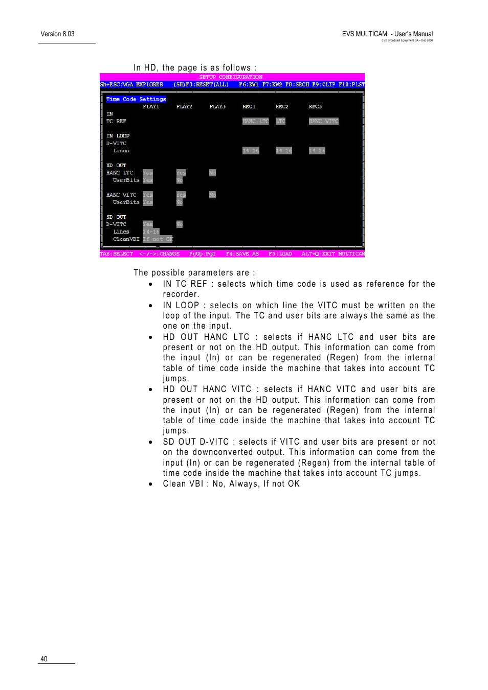 EVS MulticamLSM Version 8.03 - Dec 2006 User's Manual User Manual | Page 42 / 156