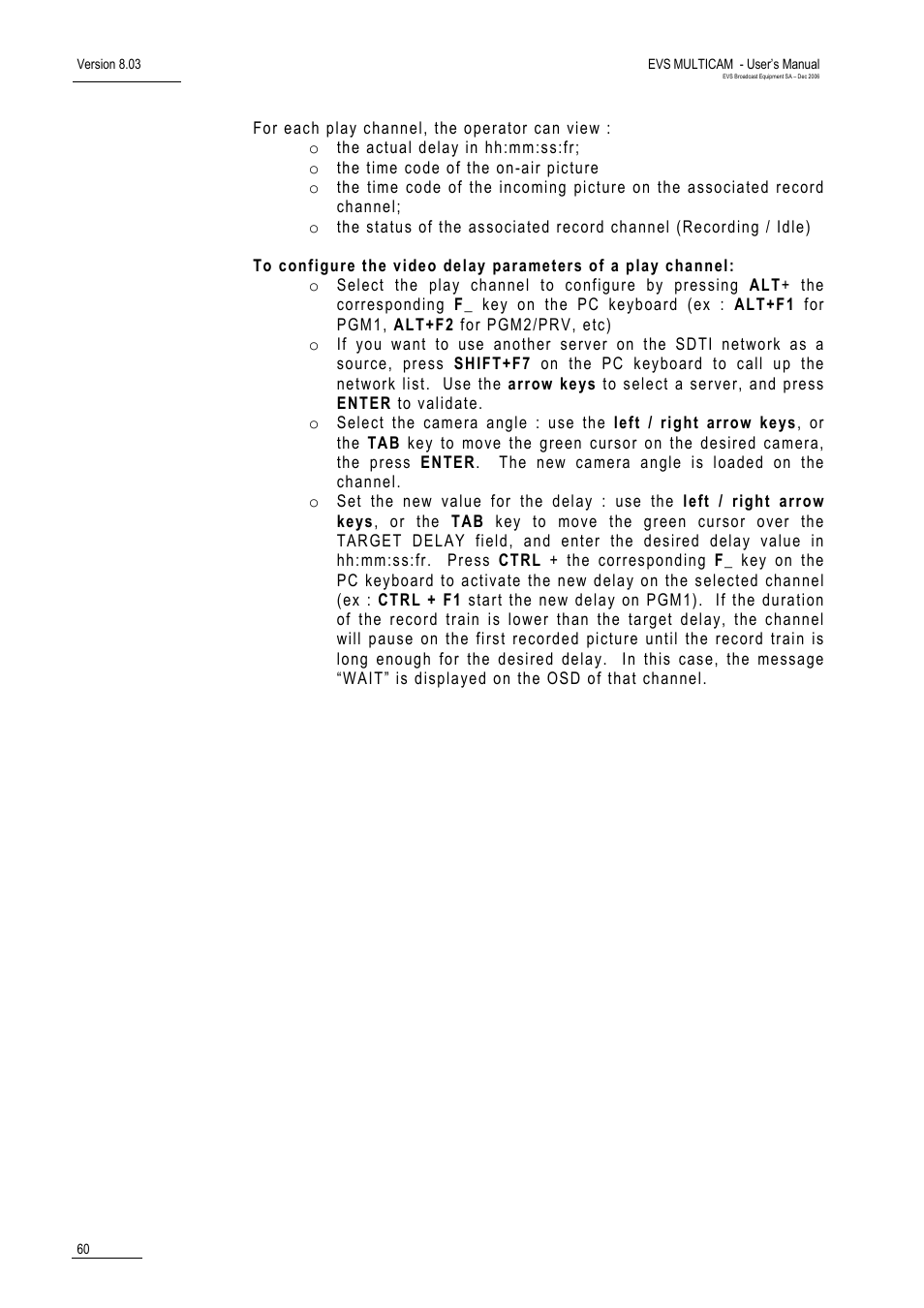 EVS MulticamLSM Version 8.03 - Dec 2006 User's Manual User Manual | Page 62 / 156