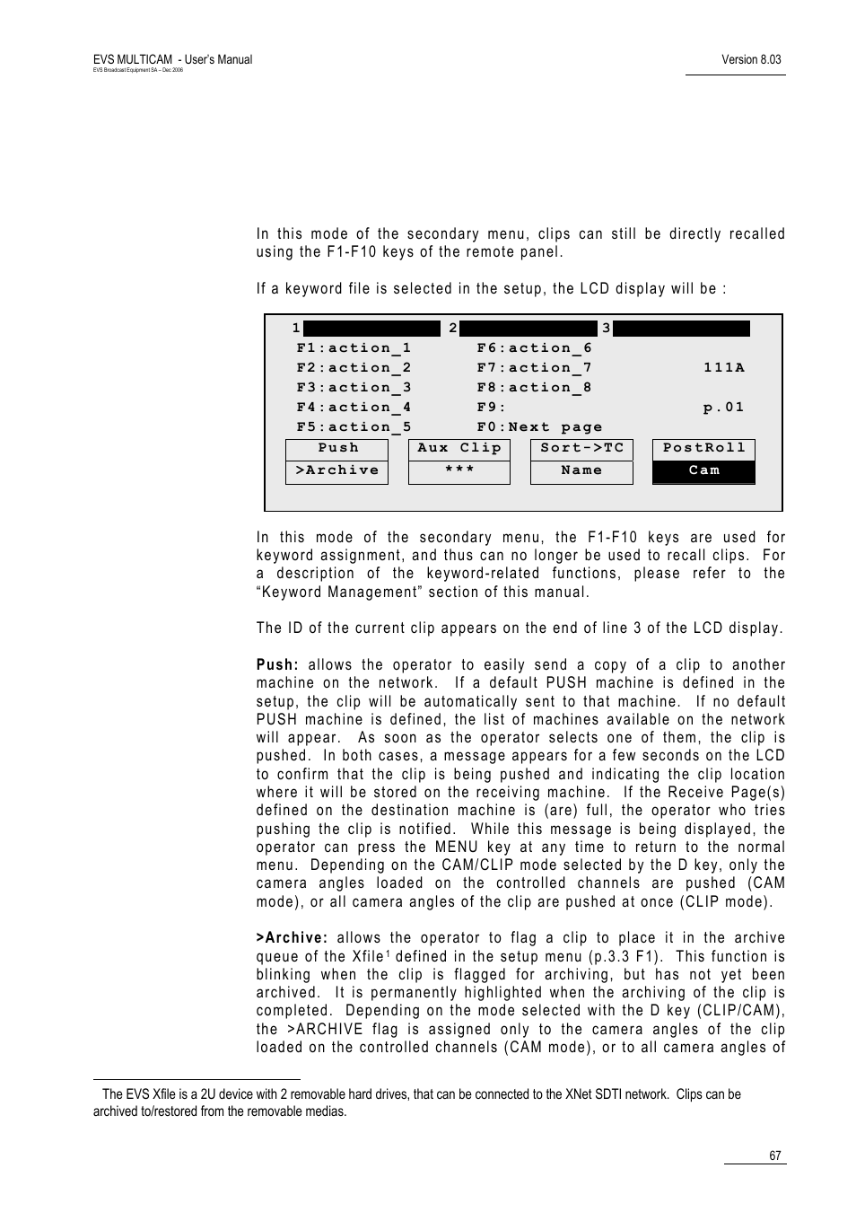 EVS MulticamLSM Version 8.03 - Dec 2006 User's Manual User Manual | Page 69 / 156