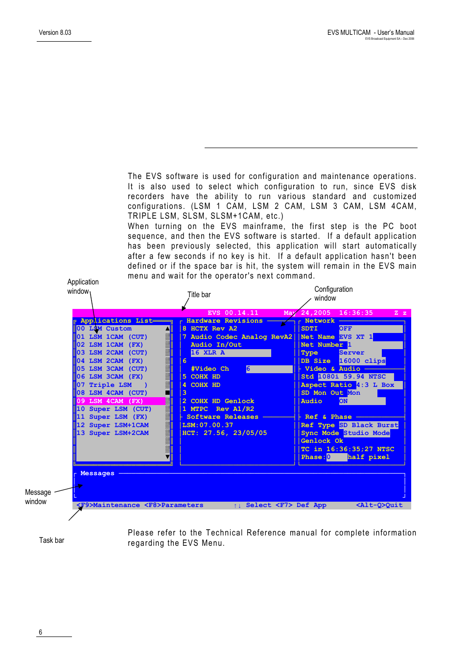 Software selection | EVS MulticamLSM Version 8.03 - Dec 2006 User's Manual User Manual | Page 8 / 156