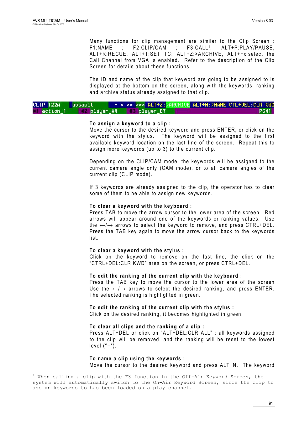 EVS MulticamLSM Version 8.03 - Dec 2006 User's Manual User Manual | Page 93 / 156