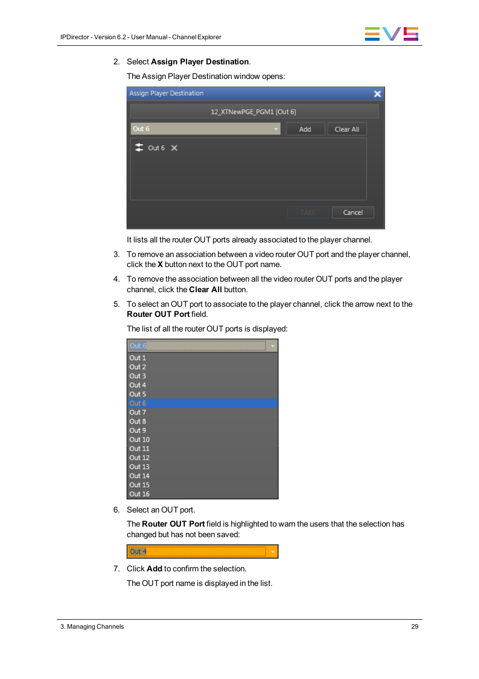 EVS IPDirector Version 6.2 - June 2013 CHANNEL EXPLORER User Manual User Manual | Page 37 / 48