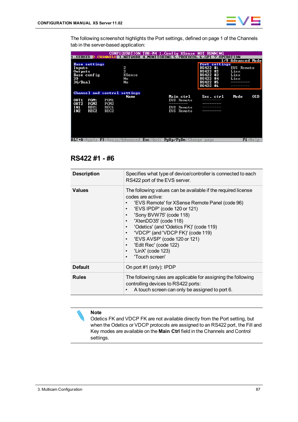 EVS XS Version 11.02 - July 2013 Configuration Manual User Manual | Page 95 / 204