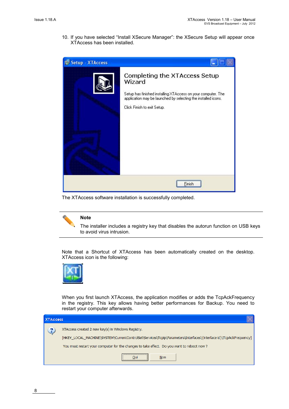 EVS XTAccess Version 1.18 - July 2012 User Manual User Manual | Page 18 / 109