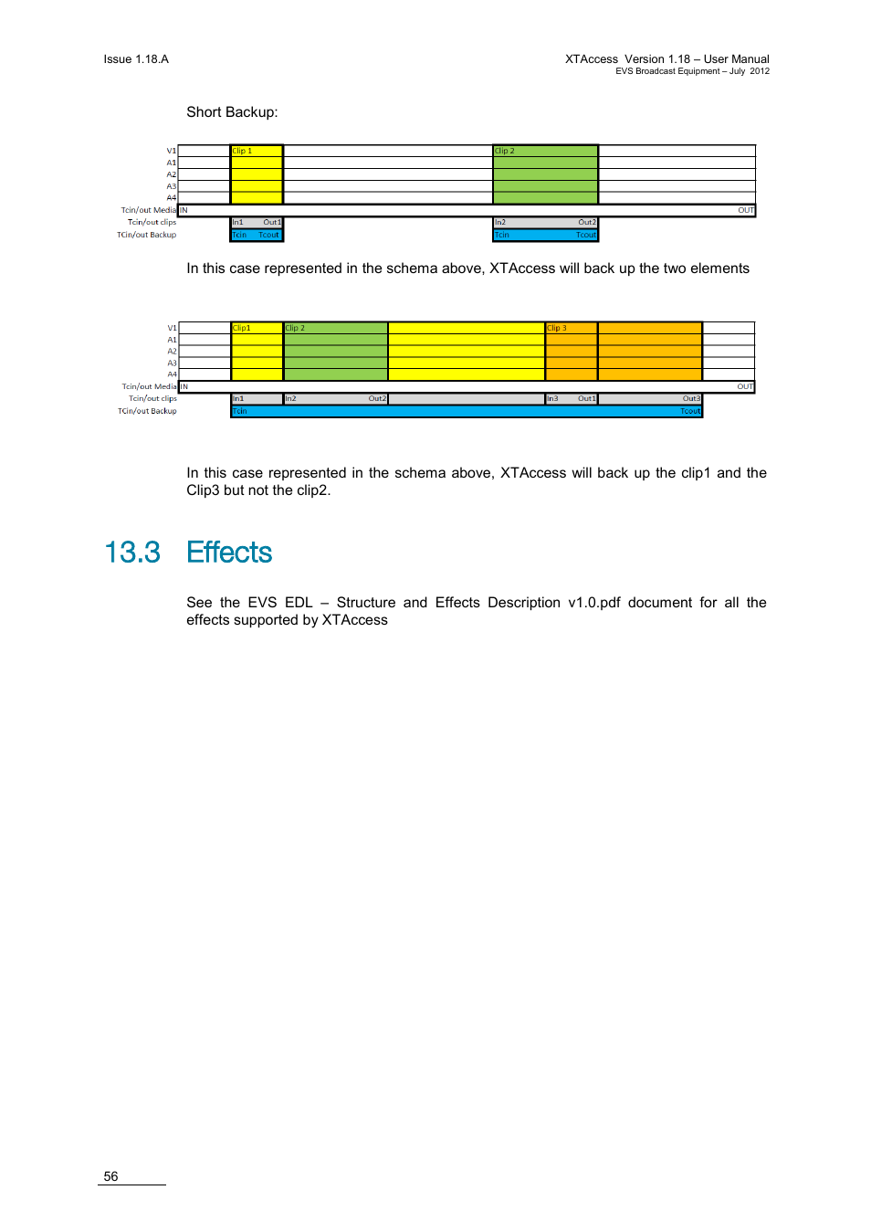 3 effects | EVS XTAccess Version 1.18 - July 2012 User Manual User Manual | Page 66 / 109