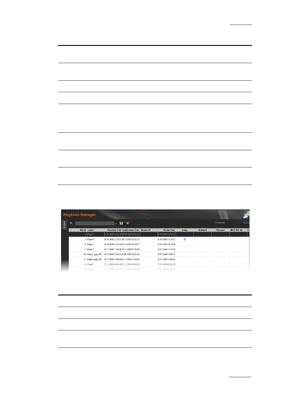 Playlists manager | EVS XEDIO Manager Version 3.1 - January 2011 User Manual User Manual | Page 124 / 134