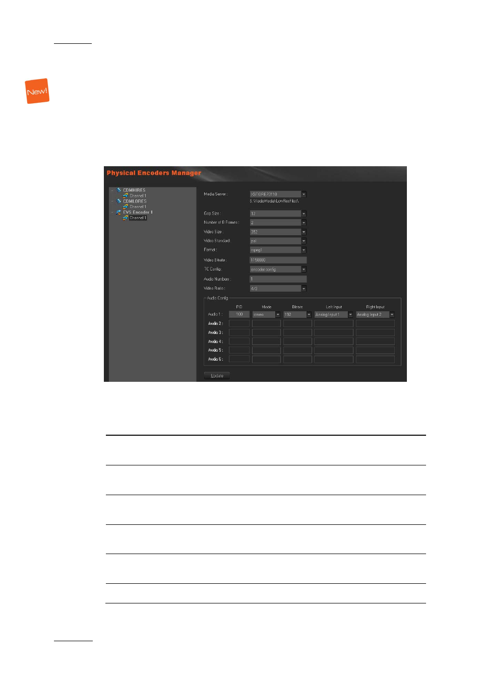 Setting up the encoding parameters, Cdm-mpeg encoding parameters, Cdm-mpeg | Etting up the, Ncoding, Arameters | EVS XEDIO Manager Version 3.1 - January 2011 User Manual User Manual | Page 19 / 134