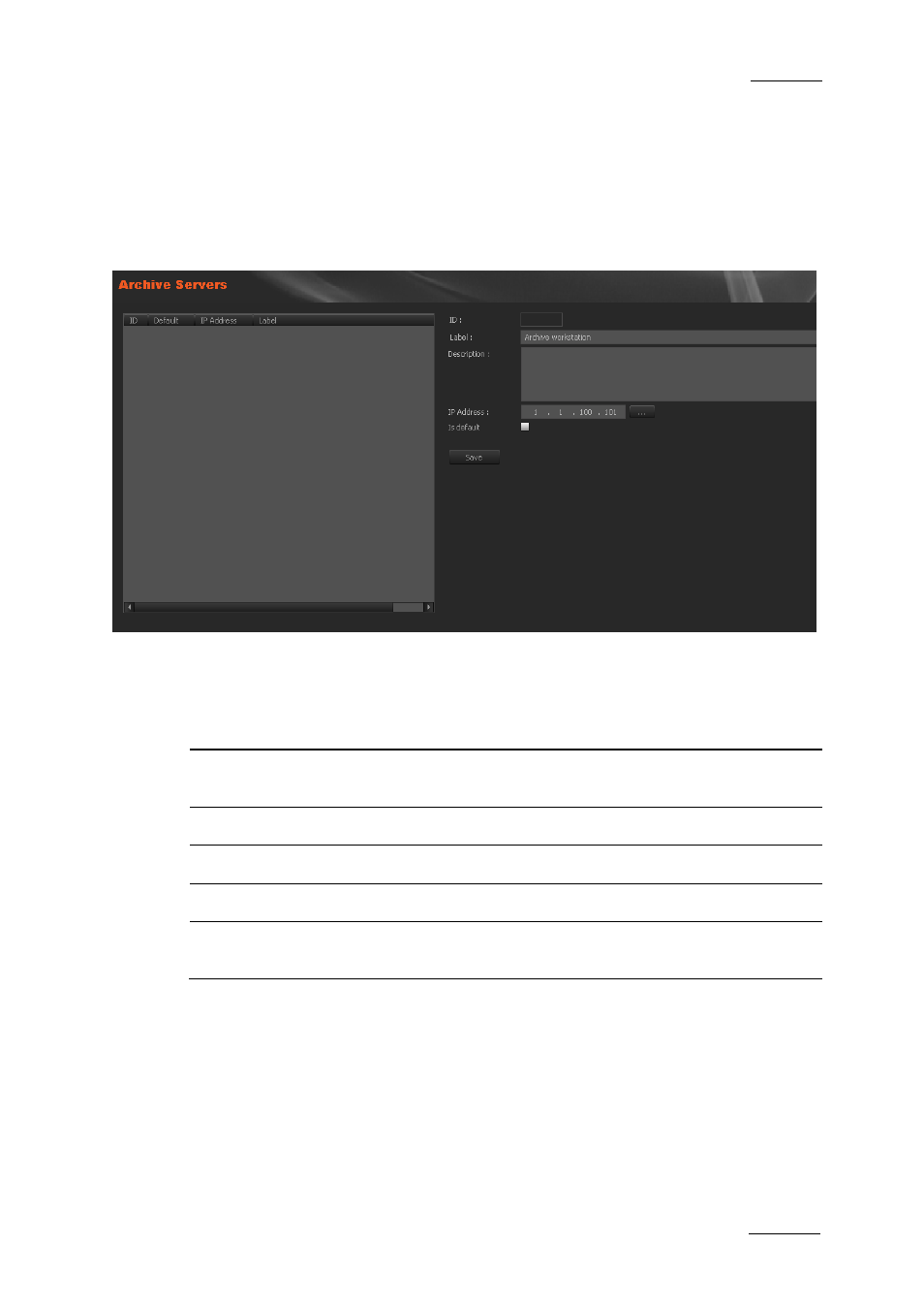 4 archive server manager, Archive server manager | EVS XEDIO Manager Version 3.1 - January 2011 User Manual User Manual | Page 36 / 134