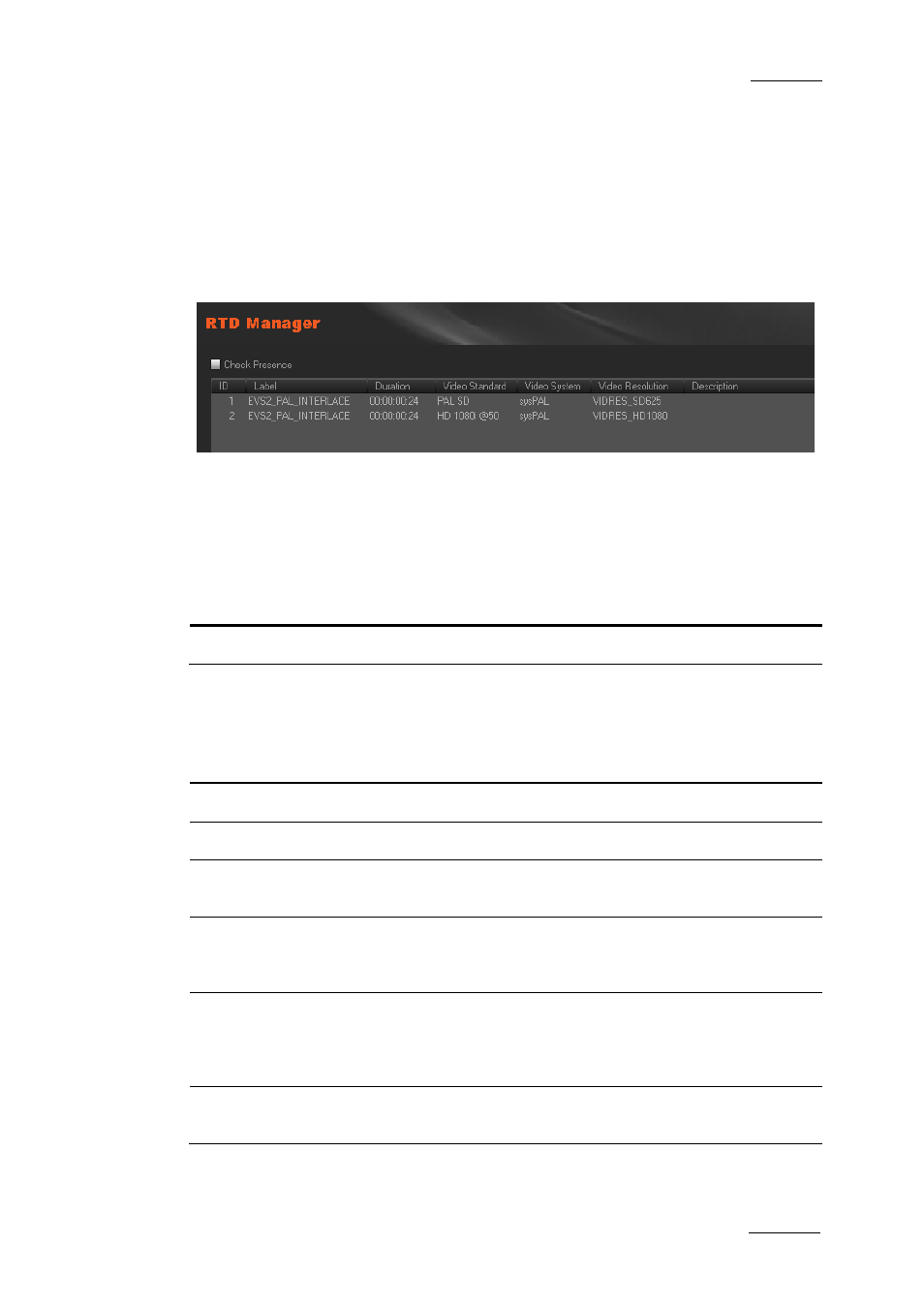 5 rtd manager, 1 introduction, 2 possible actions with contextual menus | Rtd manager, Introduction, Possible actions with contextual menus, Ntroduction, Ossible, Ctions with, Ontextual | EVS XEDIO Manager Version 3.1 - January 2011 User Manual User Manual | Page 46 / 134