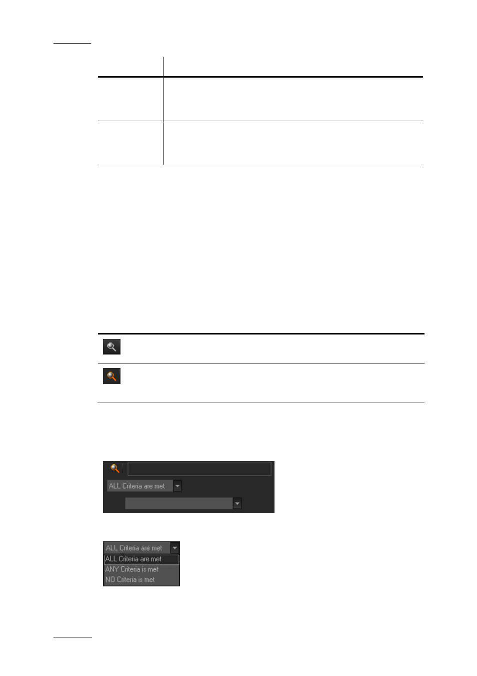 Advanced filters, Filter activation, Show/hide filter button | Filter extended area, Dvanced, Ilters | EVS XEDIO Manager Version 3.1 - January 2011 User Manual User Manual | Page 53 / 134