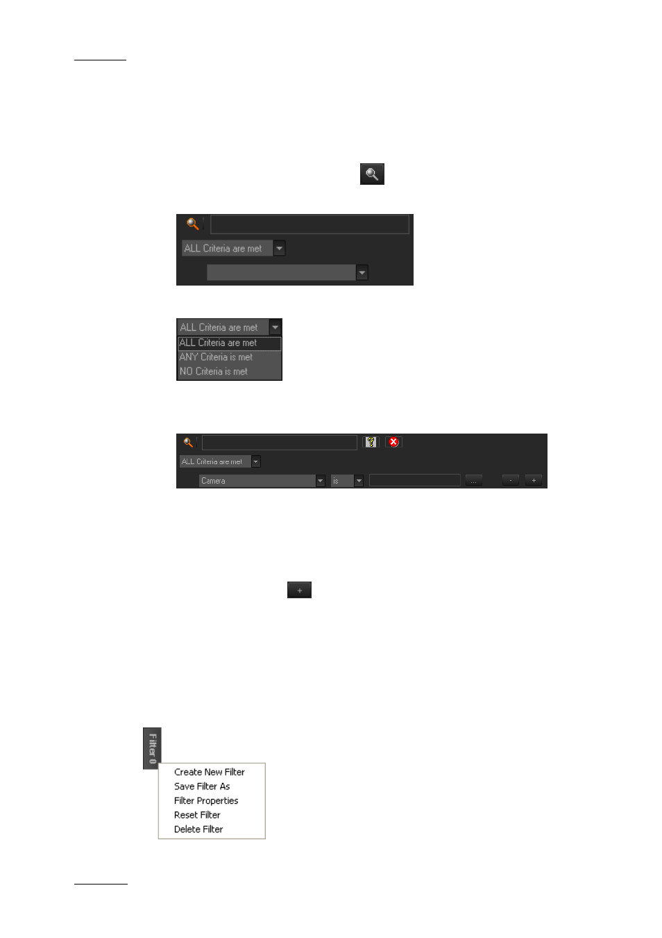 How to perform a search through filter fields, Using saved filters | EVS XEDIO Manager Version 3.1 - January 2011 User Manual User Manual | Page 59 / 134