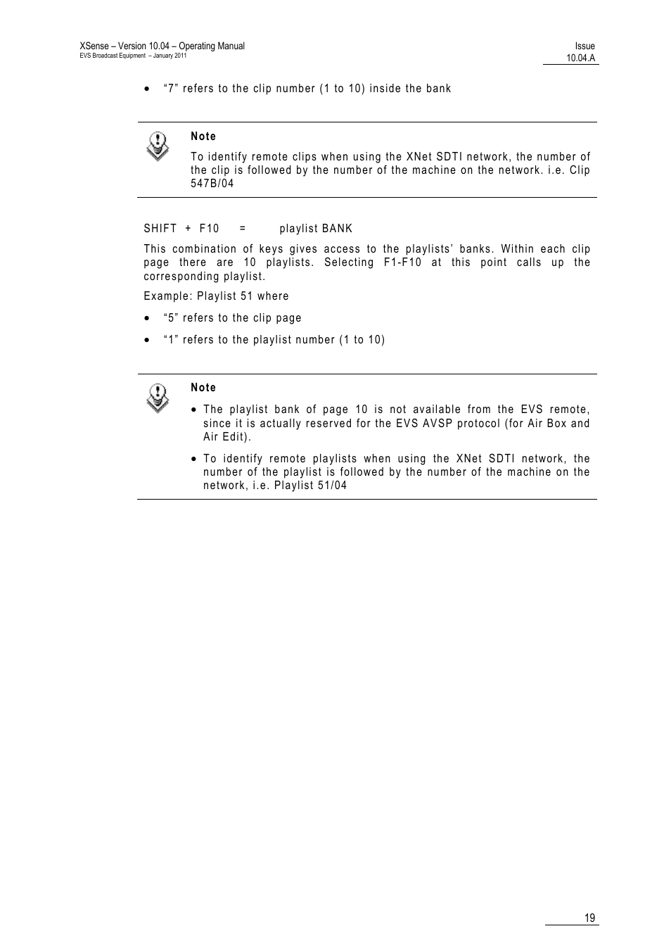 EVS XSense Version 10.04 - January 2011 Operating Manual User Manual | Page 28 / 164