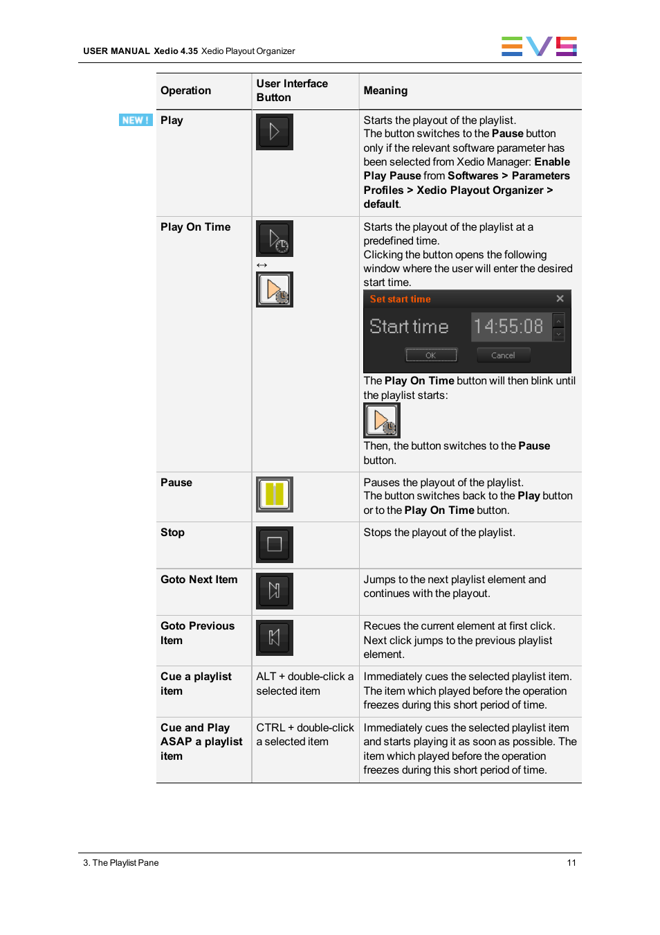 EVS XEDIO Playout Organizer Version 4.35 - August 2013 User Manual User Manual | Page 19 / 36
