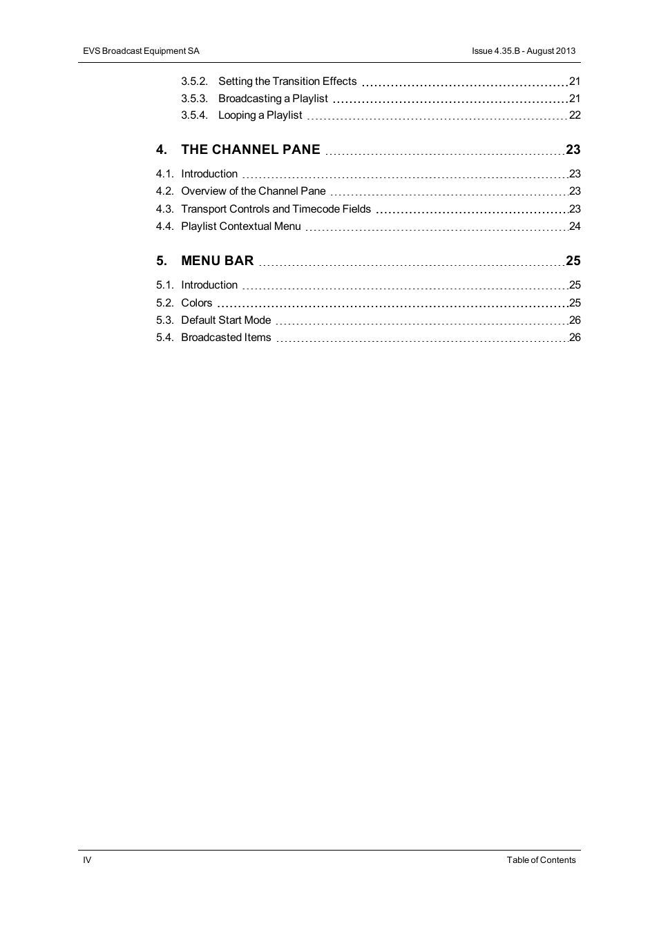 EVS XEDIO Playout Organizer Version 4.35 - August 2013 User Manual User Manual | Page 6 / 36