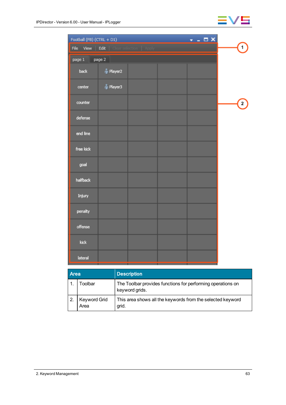 EVS IPDirector Version 6.0 - November 2012 Part 2 User's Manual User Manual | Page 73 / 92