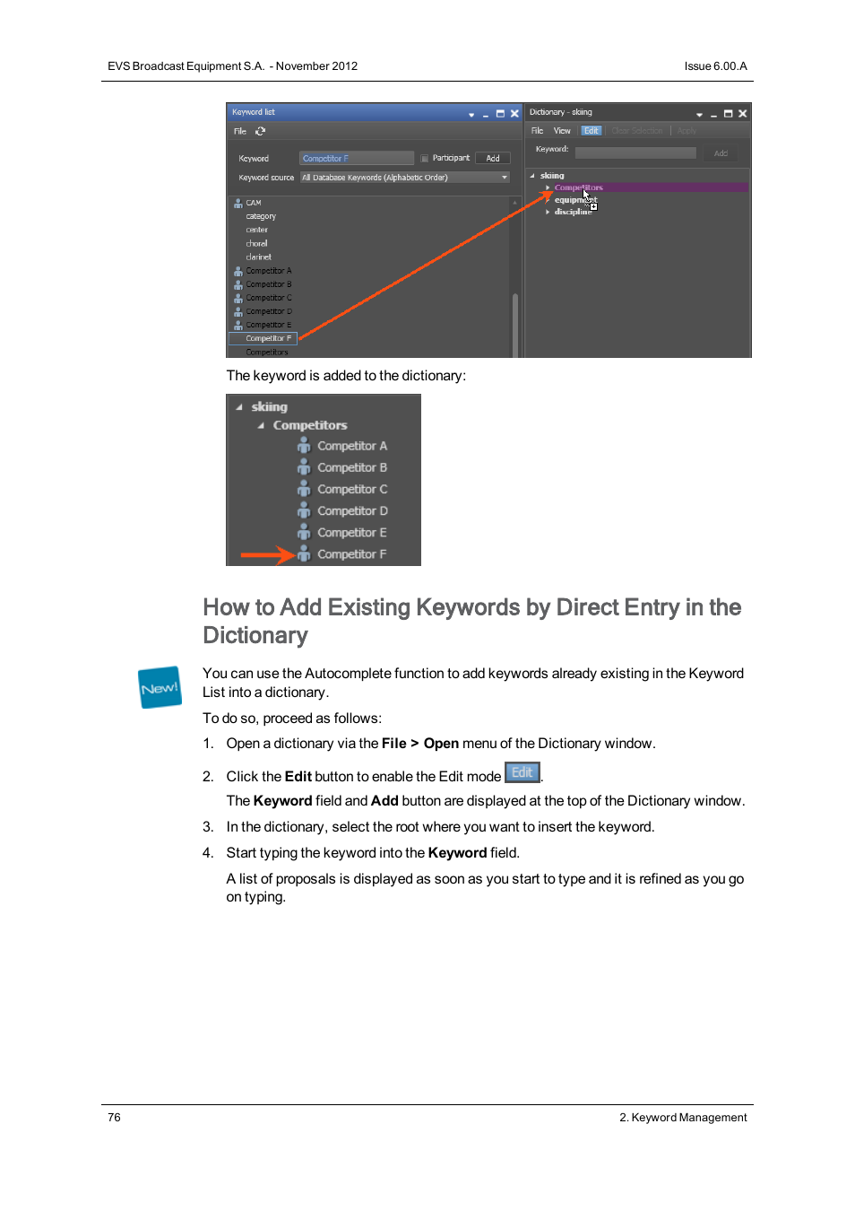 EVS IPDirector Version 6.0 - November 2012 Part 2 User's Manual User Manual | Page 86 / 92