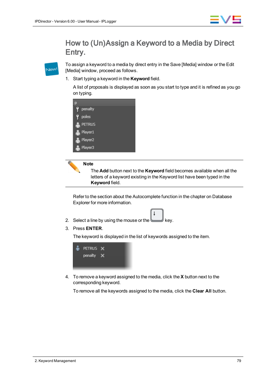 EVS IPDirector Version 6.0 - November 2012 Part 2 User's Manual User Manual | Page 89 / 92