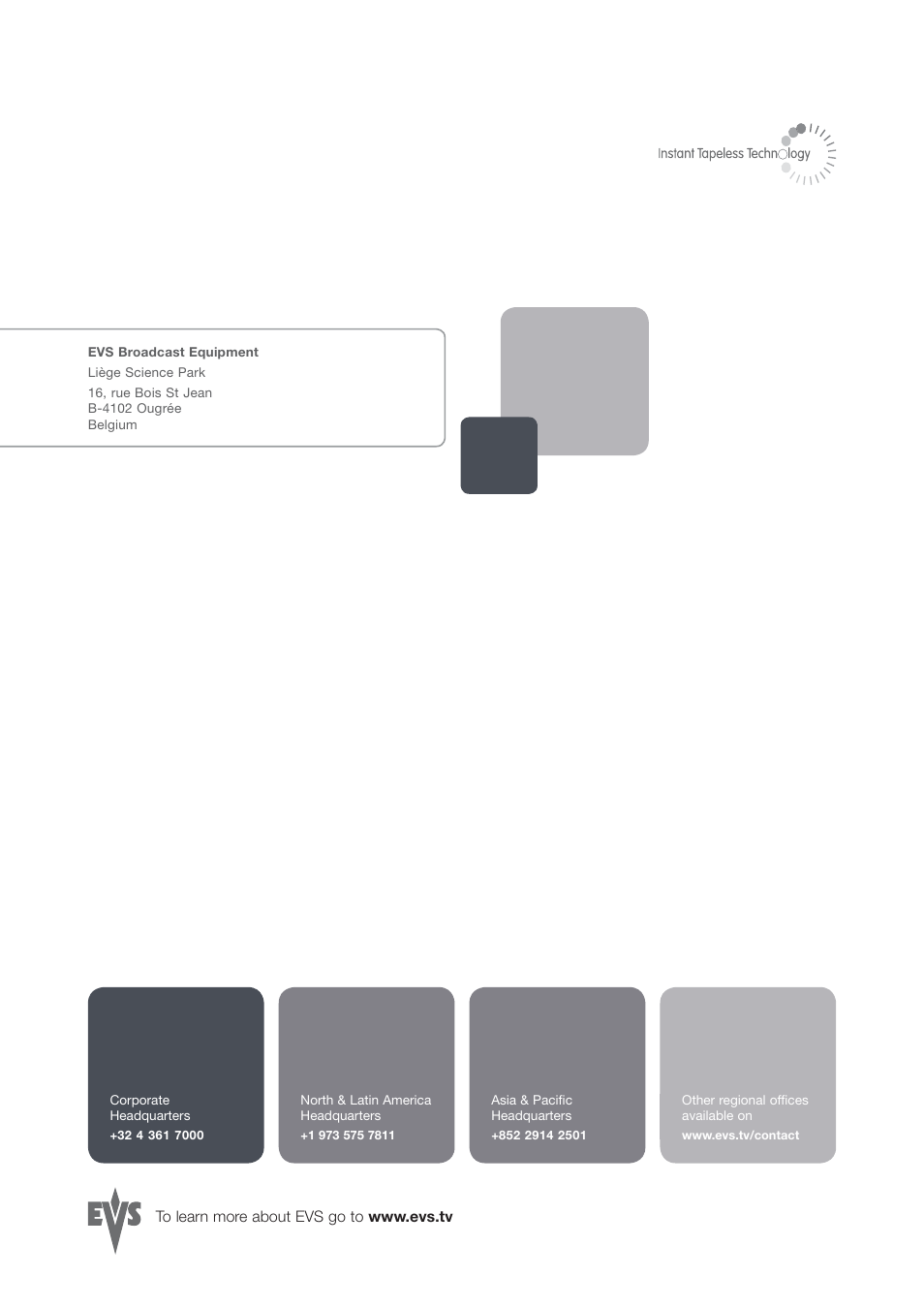 EVS XEDIO Ingest Organizer Version 3.1 - January 2011 User Manual User Manual | Page 22 / 22