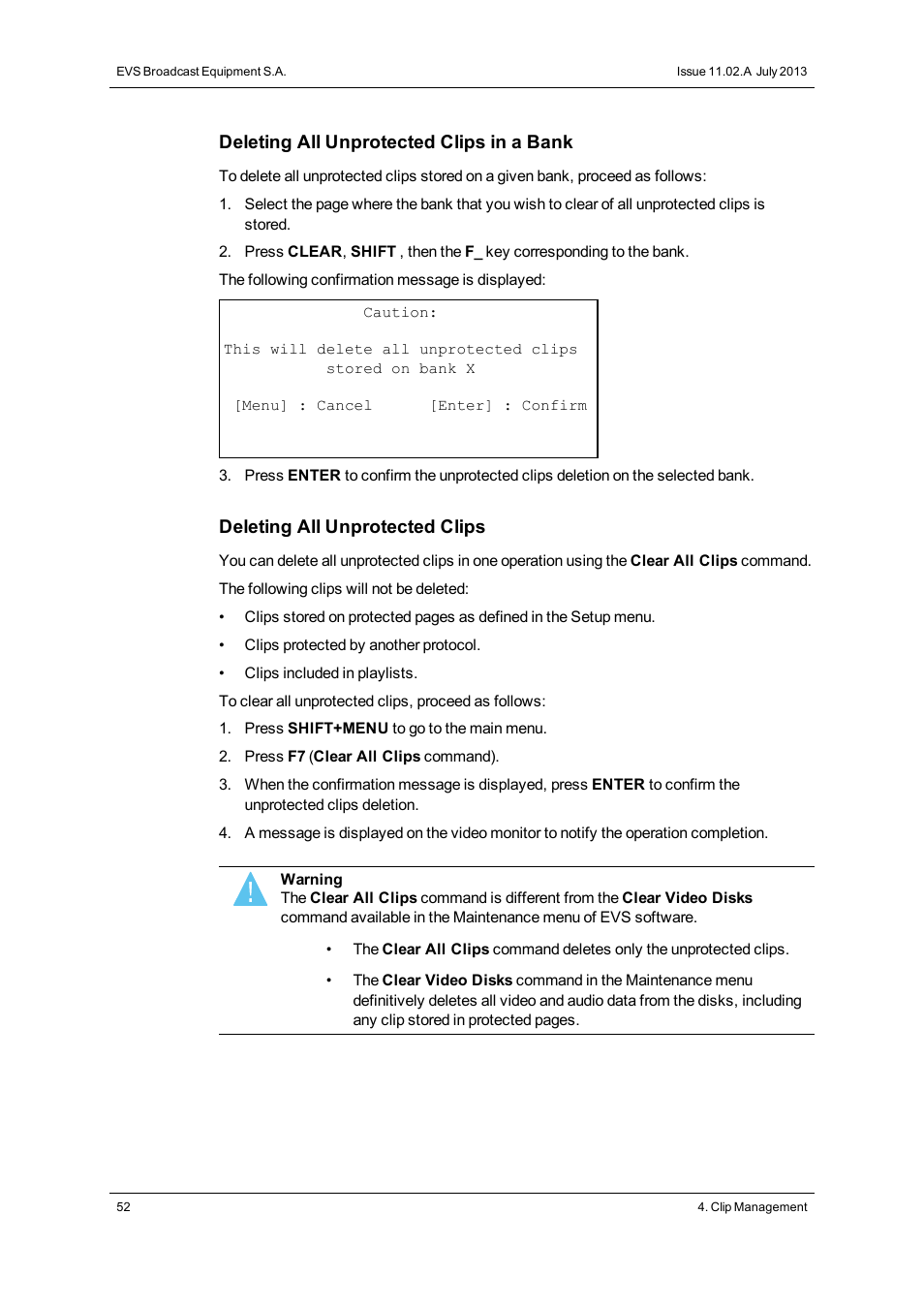 EVS XTnano Version 11.02 - July 2013 Operation Manual User Manual | Page 60 / 102